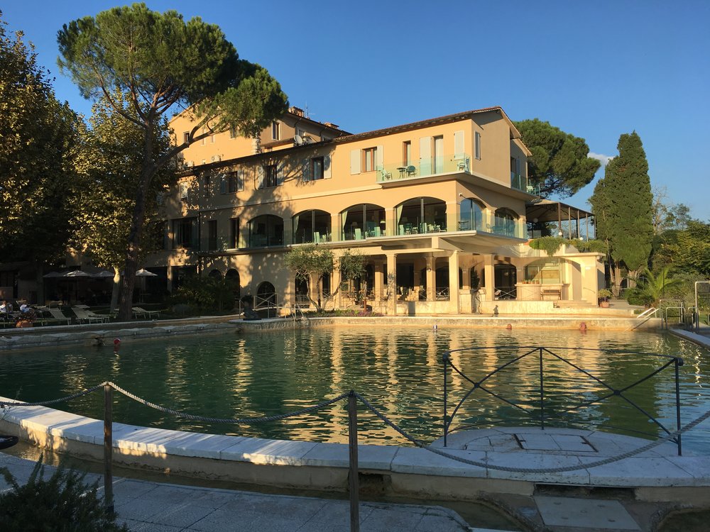 The fantastic spa pools at Hotel Posta