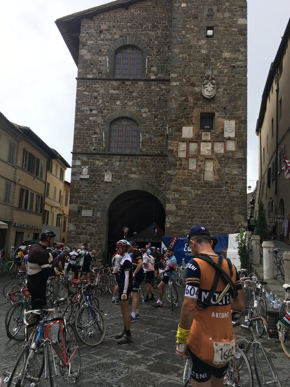 Montalcino was a tough climb and great descent