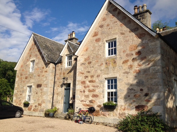 Culgower House - just out of Helmsdale, Scotland. The nicest place I stayed- more suited to a romantic weekend then a roof for a smelly cyclist.