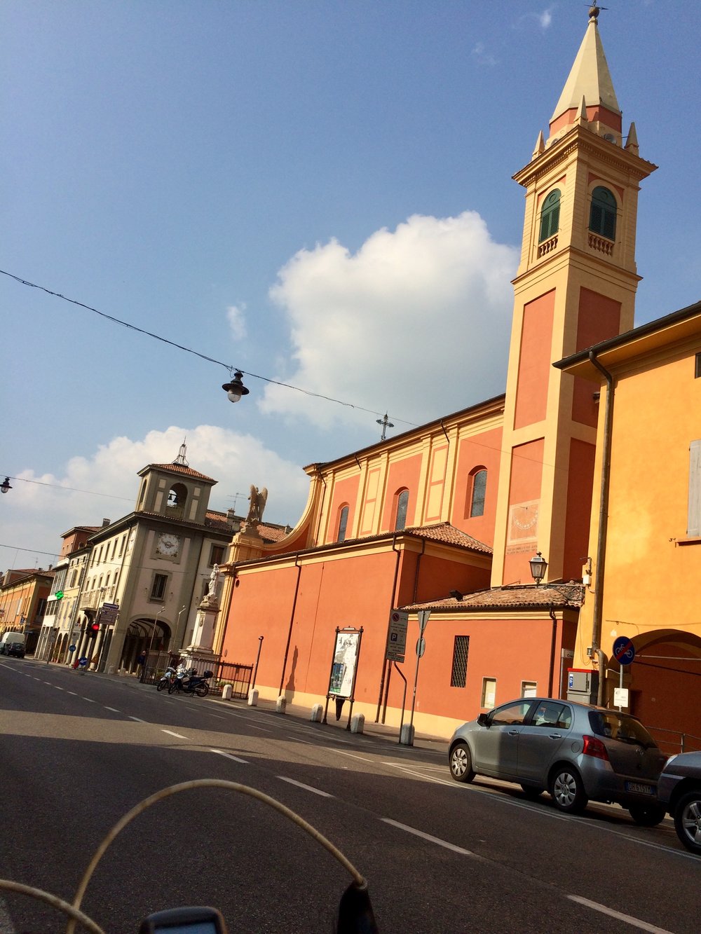 Pretty town of Castelfranco Emilia- forced the GPS to go this way