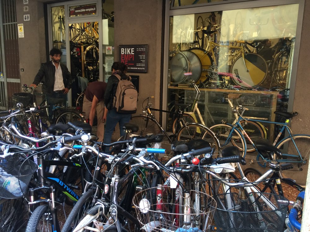 Lots of bicycles = lots of mechanics  