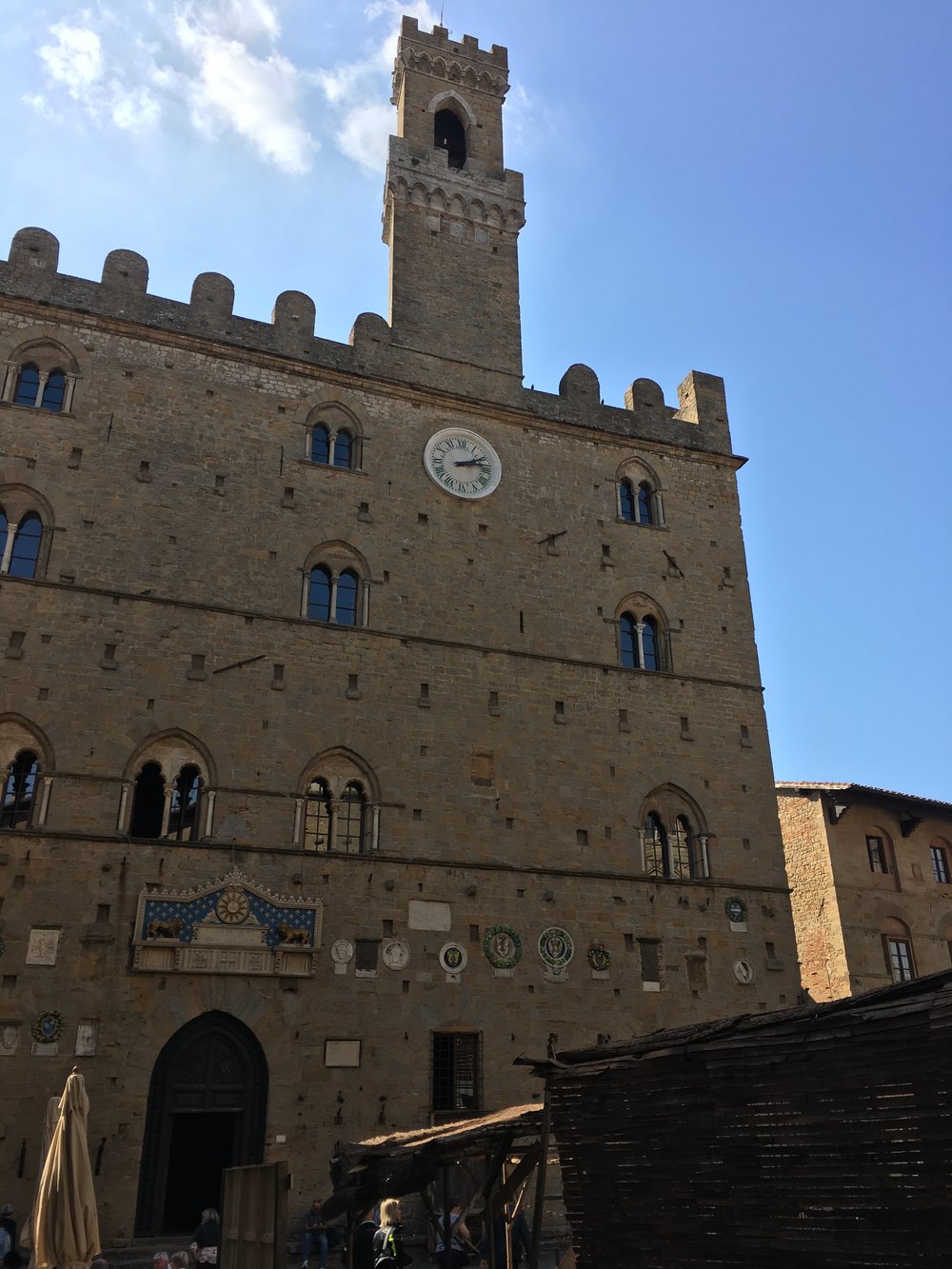 Volterra Square- ten years ago I cycled the climb to this same spot.