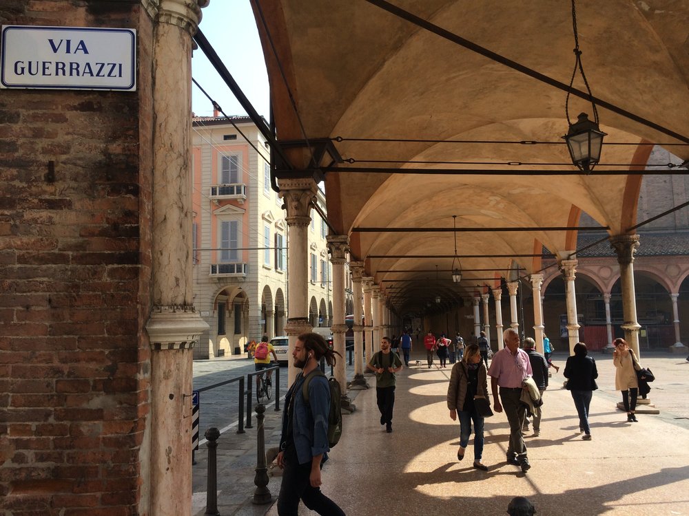 Bologna - famous for covered walkways