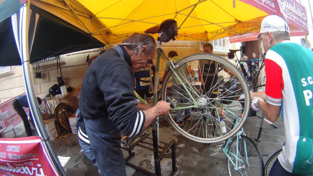 This Italian mechanic knew his trade- Note the hammer &amp; screwdriver to fix my bicycle.
