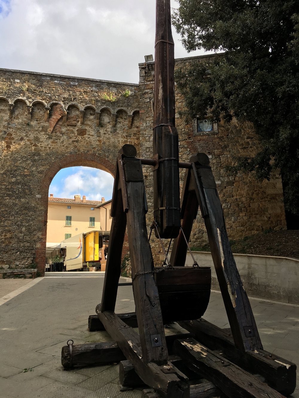 San Quirico d’Orcia - a short distance away- another Middle Ages town