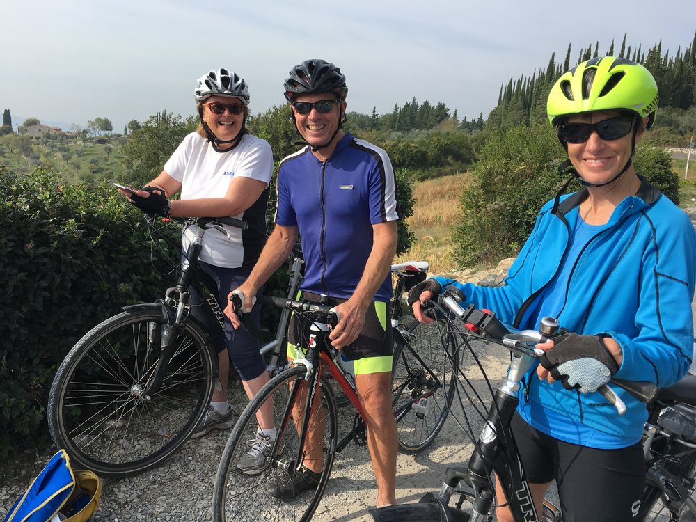 Karen, Charlie and Becky on the way down SR222