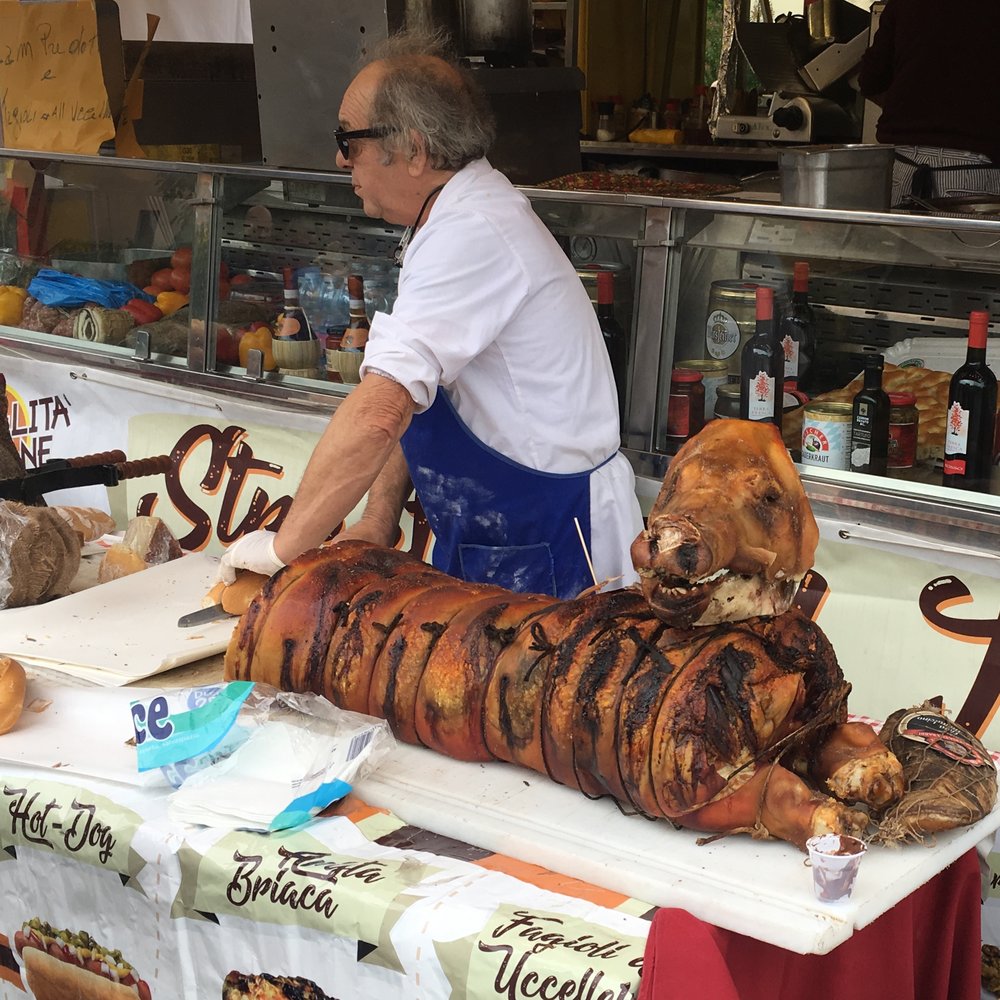 Wild boar is very popular for hunting and eating in Tuscany  