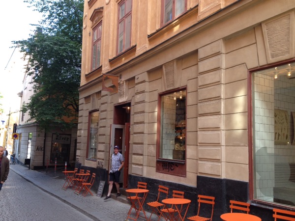 Bakery in the old city - Gamla Stan. Good pastries and Motown music here.