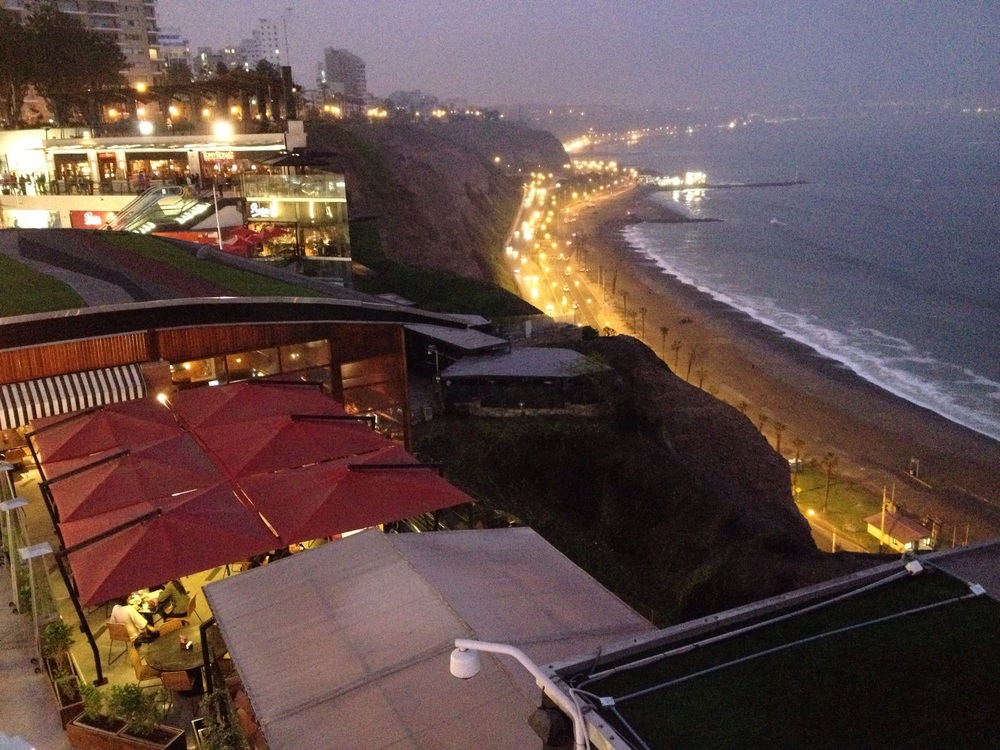 The up-market area of Miraflores